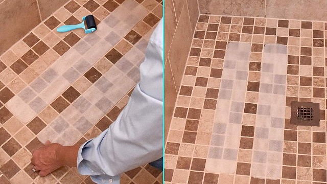 你家廁所地面還沒有貼防滑膠帶？太low了！